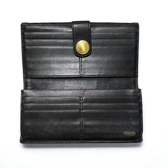 Coach | Signature Black Jacquard Fold Wallet - Picture 4 of 7